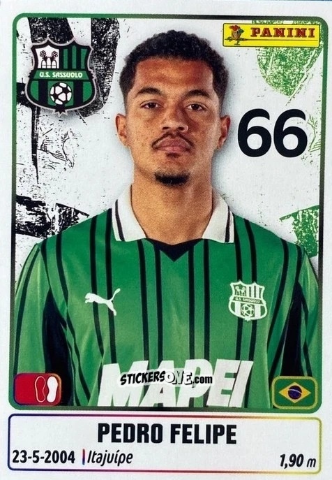 Sticker Pedro Felipe - Calciatori 2025-2026 n. UPG70 - Panini