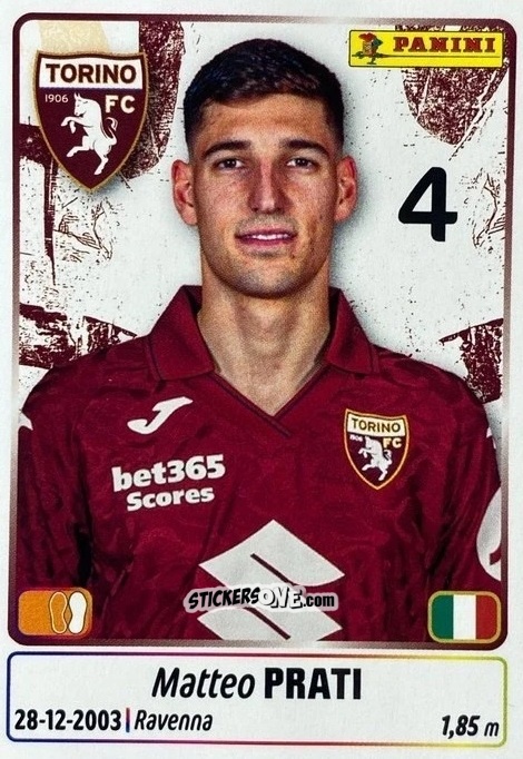 Sticker Matteo Prati - Calciatori 2025-2026 n. UPG74 - Panini