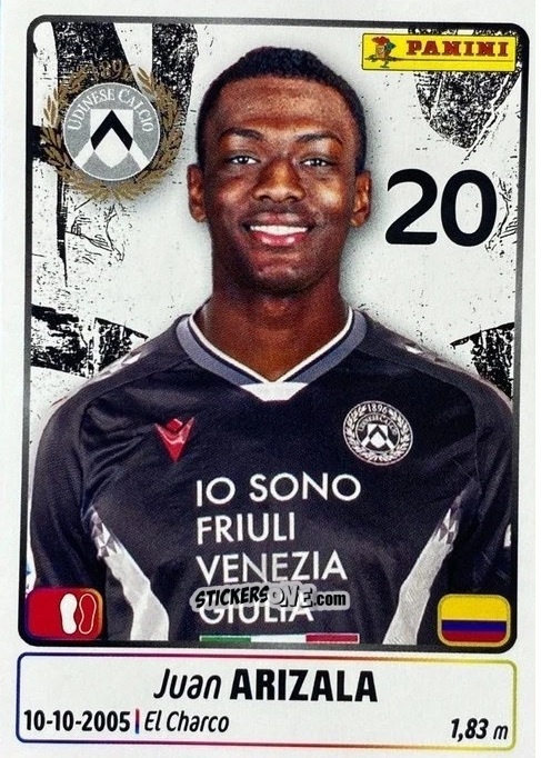 Cromo Juan Arizala - Calciatori 2025-2026 n. UPG78 - Panini
