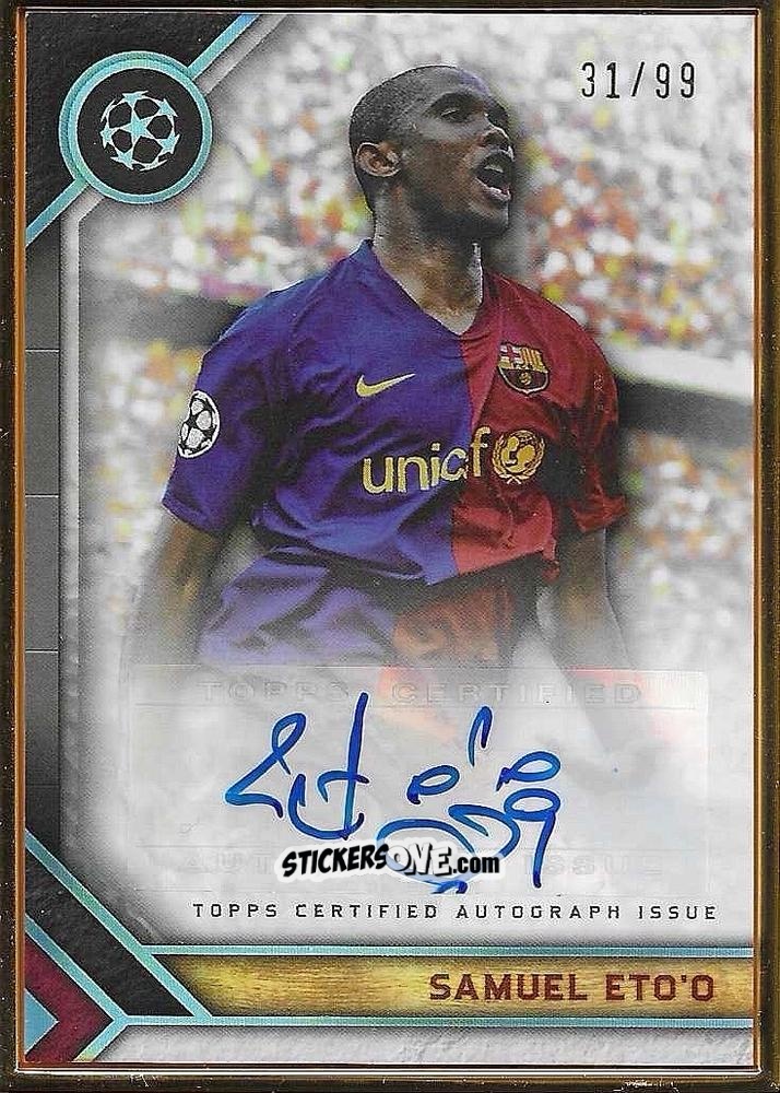 Cromo Samuel Eto'o - UEFA Champions League Museum Collection 2023-2024
 n. FA-SE - Topps