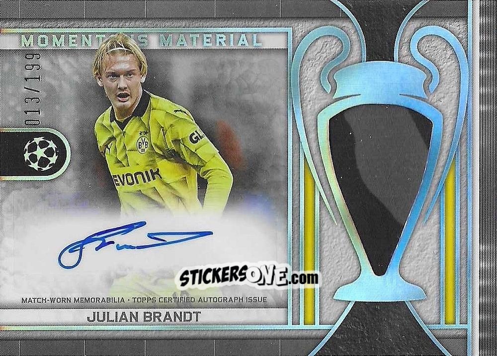 Cromo Julian Brandt - UEFA Champions League Museum Collection 2023-2024
 n. MMJA-JB - Topps