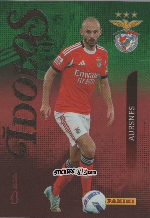 Cromo Aursnes - Ídolos do Futebol Português 2025-2026
 n. 190 - Panini