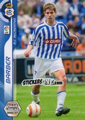 Figurina Barber - Liga 2006-2007. Megacracks n. 261 - Panini