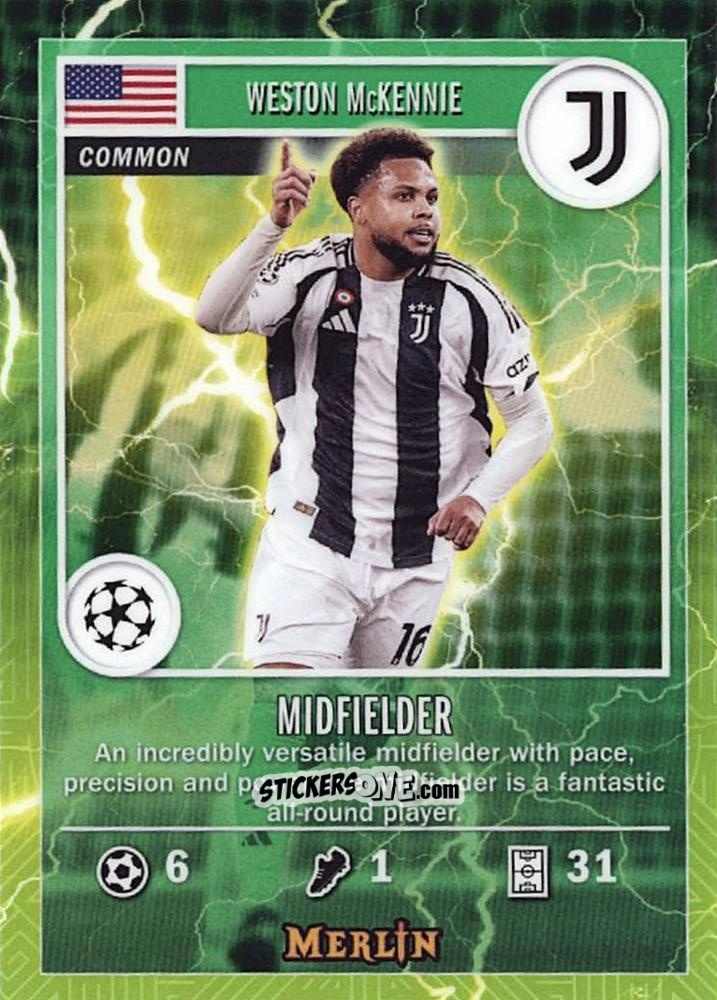 Cromo Weston McKennie - UEFA Club Competitions 2024-2025
 n. MG-50 - Topps Merlin
