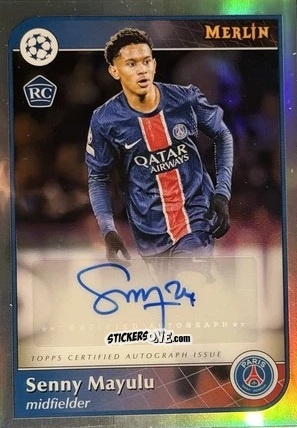 Figurina Senny Mayulu - UEFA Club Competitions 2024-2025
 n. AU-SM - Topps Merlin