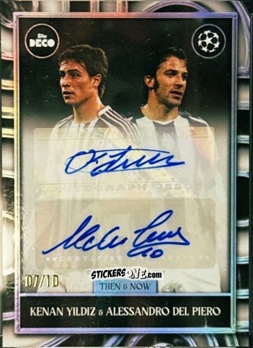 Cromo Kenan Yildiz / Alessandro Del Piero - DECO UEFA Club Competitions 2025-2026
 n. A168 - Topps