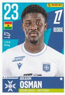 Figurina Ibrahim Osman - Foot Ligue 1 2025-2026
 n. 62 - Panini