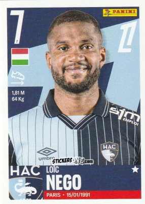 Sticker Loïc Nego - Foot Ligue 1 2025-2026
 n. 109 - Panini