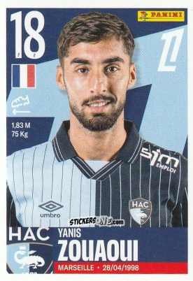 Cromo Yanis Zouaoui - Foot Ligue 1 2025-2026
 n. 113 - Panini