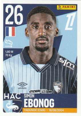 Cromo Simon Ebonog - Foot Ligue 1 2025-2026
 n. 114 - Panini