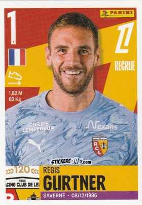 Figurina Régis Gurtner - Foot Ligue 1 2025-2026
 n. 132 - Panini