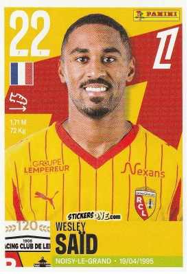 Figurina Wesley Saïd - Foot Ligue 1 2025-2026
 n. 150 - Panini