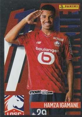 Cromo Hamza Igamane (Top Recrue) - Foot Ligue 1 2025-2026
 n. 154 - Panini