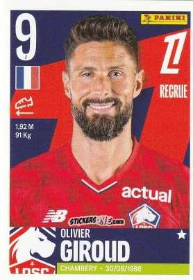 Figurina Olivier Giroud - Foot Ligue 1 2025-2026
 n. 179 - Panini