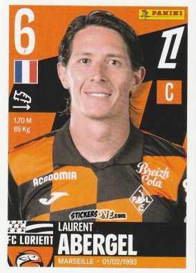 Sticker Laurent Abergel - Foot Ligue 1 2025-2026
 n. 203 - Panini