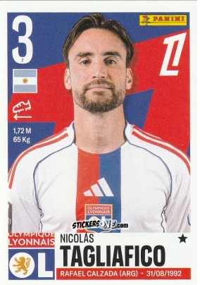 Cromo Nicolás Tagliafico - Foot Ligue 1 2025-2026
 n. 229 - Panini
