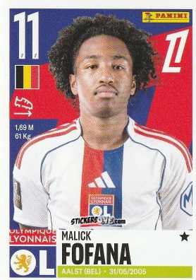 Cromo Malick Fofana - Foot Ligue 1 2025-2026
 n. 237 - Panini