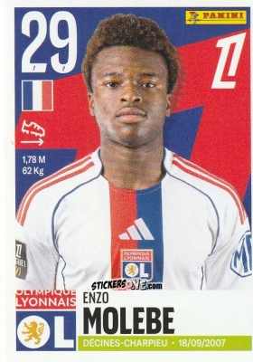 Figurina Enzo Melebe - Foot Ligue 1 2025-2026
 n. 240 - Panini