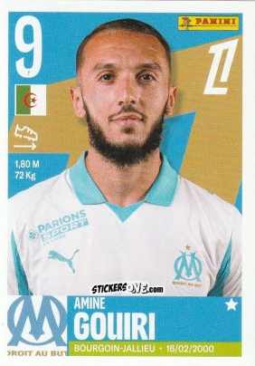Sticker Amine Gouiri - Foot Ligue 1 2025-2026
 n. 267 - Panini