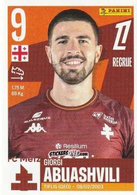 Figurina Giorgi Abuashvili - Foot Ligue 1 2025-2026
 n. 297 - Panini