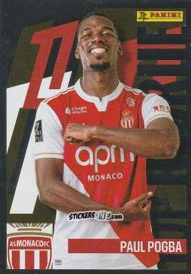 Figurina Paul Pogba (Top Recrue) - Foot Ligue 1 2025-2026
 n. 306 - Panini