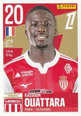 Sticker Kassoum Ouattara - Foot Ligue 1 2025-2026
 n. 318 - Panini