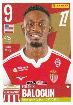 Figurina Folarin Balogun - Foot Ligue 1 2025-2026
 n. 329 - Panini