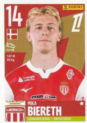 Cromo Mika Biereth - Foot Ligue 1 2025-2026
 n. 330 - Panini