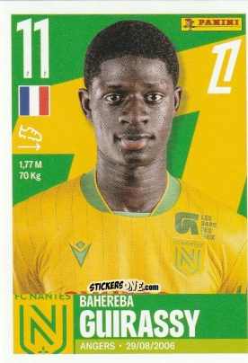 Figurina Herba Guirassy - Foot Ligue 1 2025-2026
 n. 359 - Panini