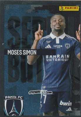 Figurina Moses Simon (Serial Buteur) - Foot Ligue 1 2025-2026
 n. 399 - Panini