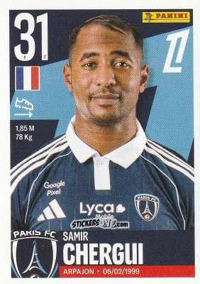 Cromo Samir Chergui - Foot Ligue 1 2025-2026
 n. 404 - Panini