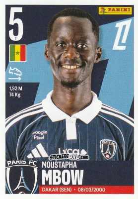 Cromo Moustapha Mbow - Foot Ligue 1 2025-2026
 n. 407 - Panini