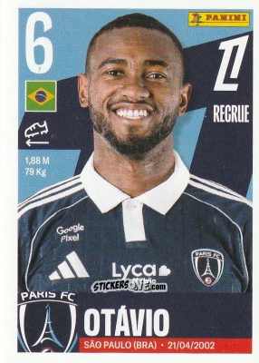Sticker Otávio - Foot Ligue 1 2025-2026
 n. 408 - Panini