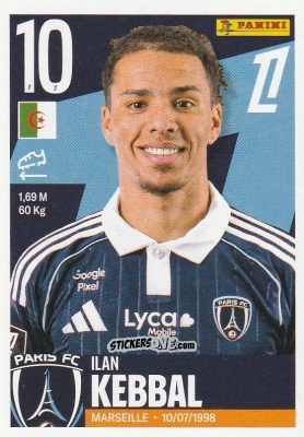 Cromo Ilan Kebbal - Foot Ligue 1 2025-2026
 n. 413 - Panini