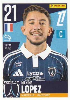 Figurina Maxime Lopez - Foot Ligue 1 2025-2026
 n. 415 - Panini