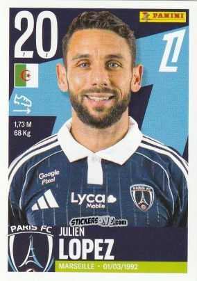 Cromo Julien Lopez - Foot Ligue 1 2025-2026
 n. 422 - Panini