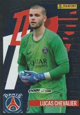 Figurina Lucas Chevalier (Top Recrue) - Foot Ligue 1 2025-2026
 n. 424 - Panini