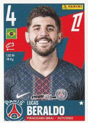 Figurina Lucas Beraldo - Foot Ligue 1 2025-2026
 n. 432 - Panini