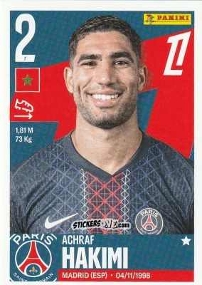 Figurina Achraf Hakimi - Foot Ligue 1 2025-2026
 n. 433 - Panini