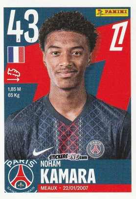 Figurina Noham Kamara - Foot Ligue 1 2025-2026
 n. 435 - Panini