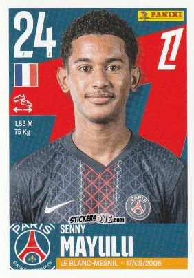 Figurina Senny Mayulu - Foot Ligue 1 2025-2026
 n. 441 - Panini