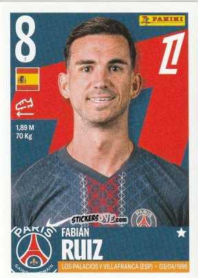 Figurina Fabián Ruiz - Foot Ligue 1 2025-2026
 n. 443 - Panini