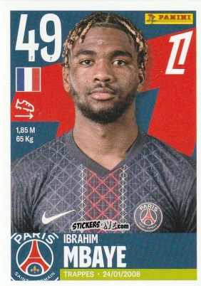 Figurina Ibrahim Mbaye - Foot Ligue 1 2025-2026
 n. 450 - Panini