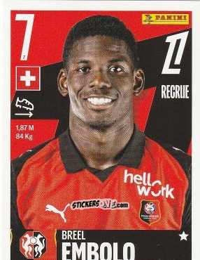 Cromo Breel Embolo - Foot Ligue 1 2025-2026
 n. 481 - Panini