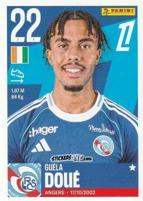 Sticker Guéla Doué - Foot Ligue 1 2025-2026
 n. 496 - Panini