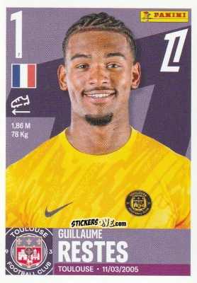 Cromo Guillaume Restes - Foot Ligue 1 2025-2026
 n. 521 - Panini