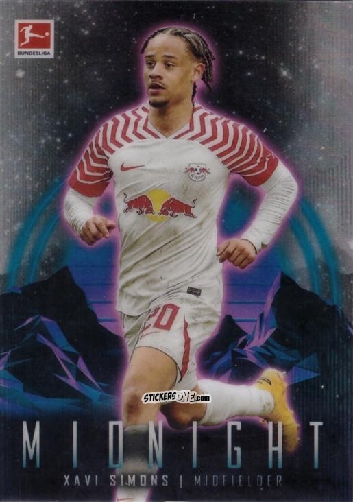 Figurina Xavi Simons - Bundesliga Midnight 2023-2024
 n. 20 - Topps
