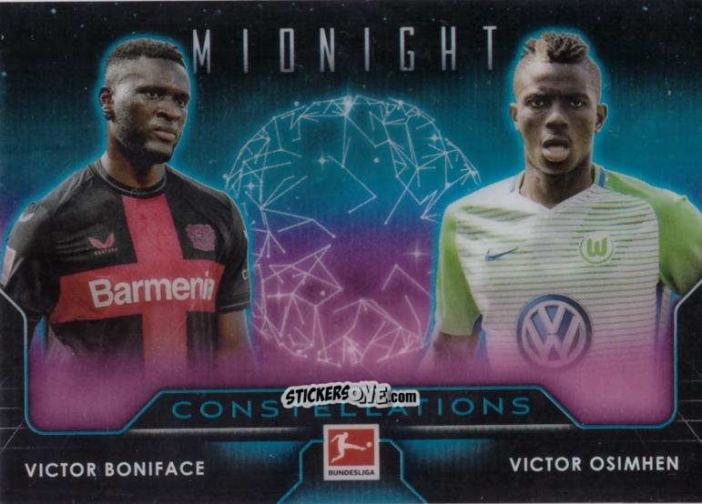 Cromo Victor Boniface / Victor Osimhen - Bundesliga Midnight 2023-2024
 n. C-16 - Topps