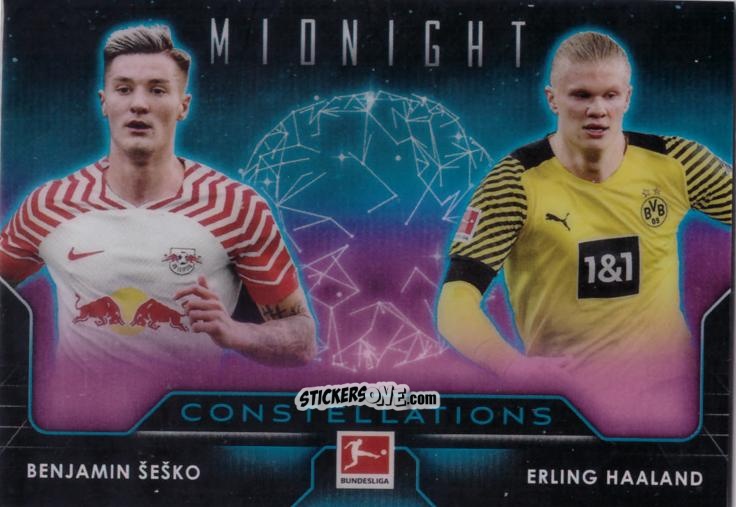 Cromo Benjamin Šeško / Erling Haaland - Bundesliga Midnight 2023-2024
 n. C-21 - Topps