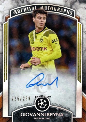 Cromo Giovanni Reyna - UEFA Champions League Museum Collection 2022-2023
 n. AA-GR - Topps